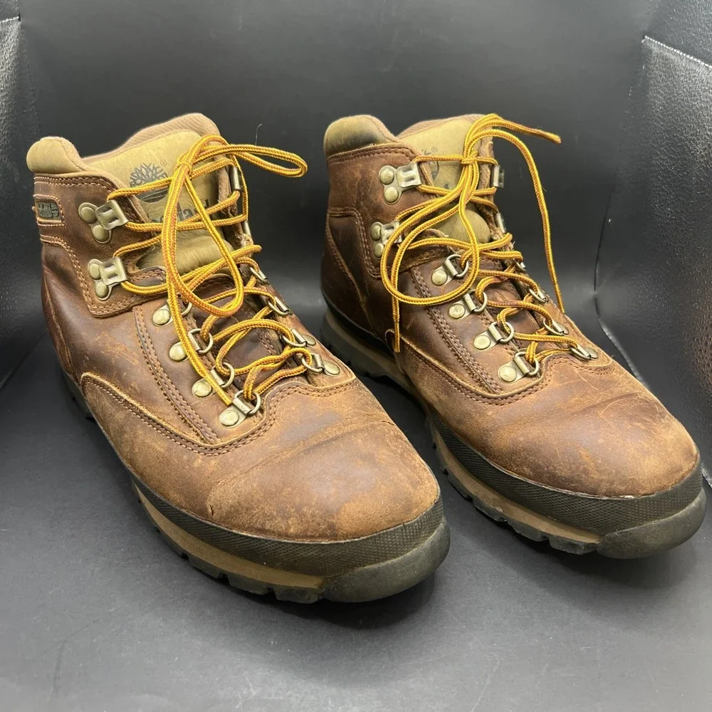 Timberland Euro Hiker 95100 Mens Size 9.5 Brown Leather Hiking Boots